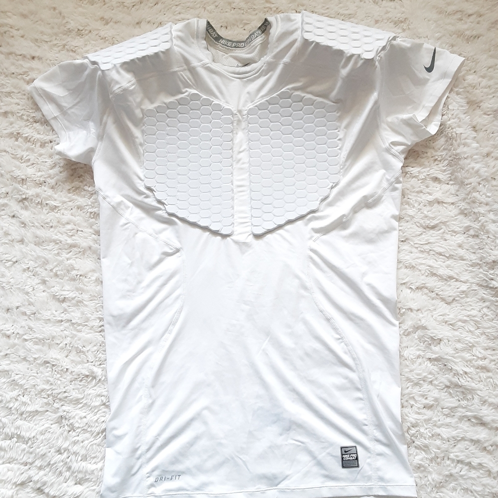 NIKE MEN'S PRO COMBAT 370656 FOOTBALL  COMPRESSION SHIRT NWOT